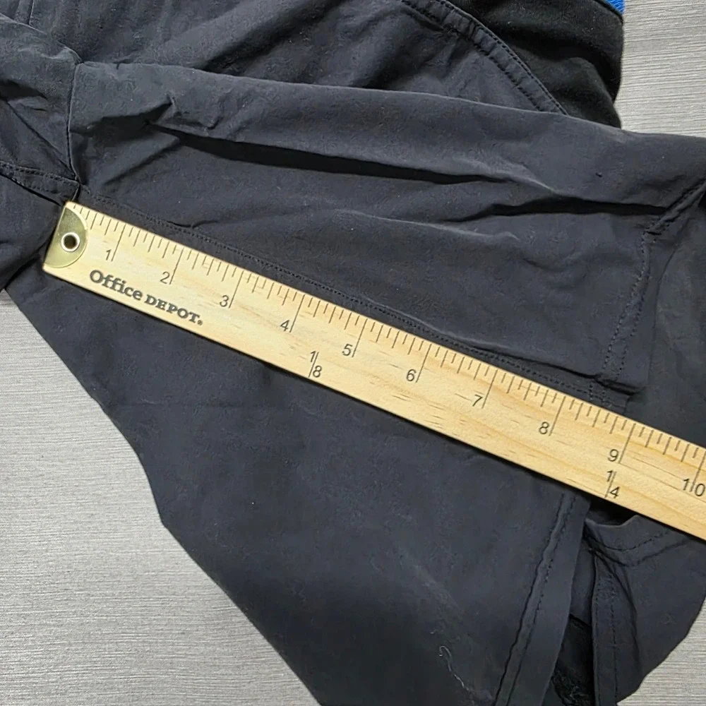 Hylete‎ Mens Training Shorts Black Blue Zipper Pockets Athletic Gym Workout 9in